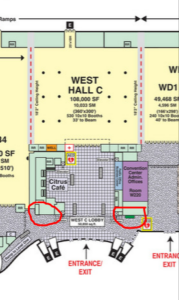 Map of conference space